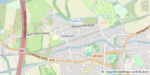 Map of Lymm, Cheshire