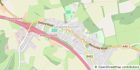 Map of Stokenchurch, Buckinghamshire