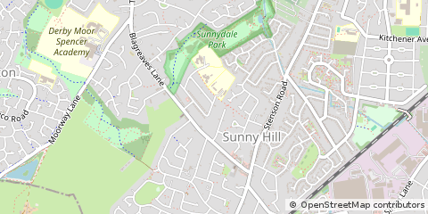 Map of Littleover, Derby, Derbyshire