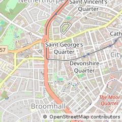 Map of Sheffield