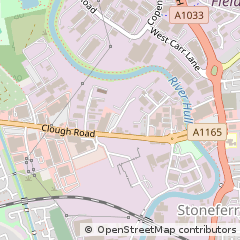 Map of Hull, East Yorkshire