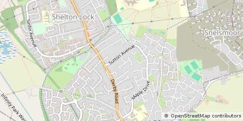 Map of Derby, Hertfordshire