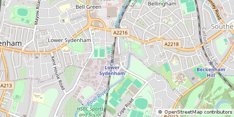 Map of Croydon
