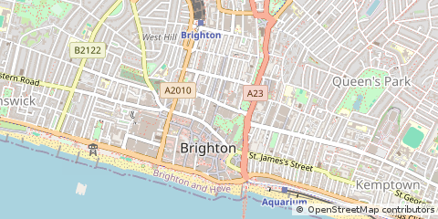 Map of Brighton, East Sussex