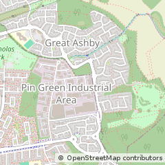 Map of Stevenage, Hertfordshire