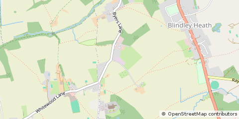 Map of Godstone, Surrey