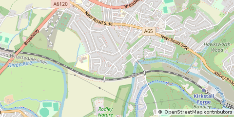 Map of Leeds, West Yorkshire