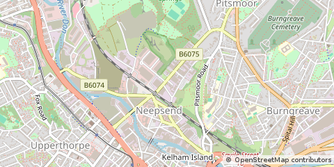 Map of Sheffield