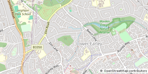Map of Reading, Berkshire