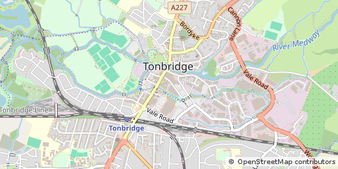 Map of Tonbridge