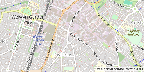 Map of Welwyn Garden City