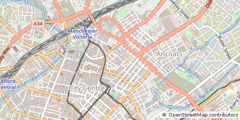 Map of Manchester