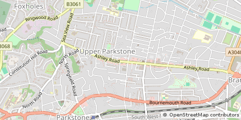 Map of Poole, Dorset