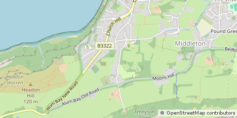 Map of Totland BAY, Isle of Wight