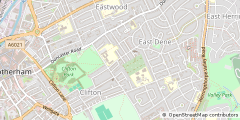 Map of Rotherham