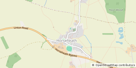 Map of Horseheath, Cambridgeshire