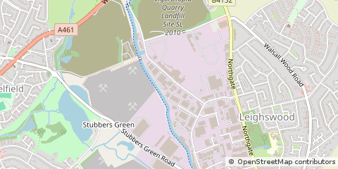 Map of Aldridge, West Midlands.