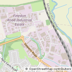 Map of Wellingborough, Northamptonshire