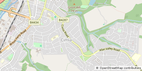 Map of Neath