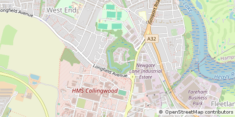 Map of Fareham, Hampshire
