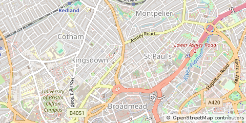 Map of Bristol, Avon