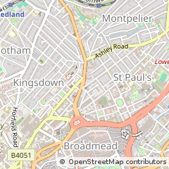 Map of Bristol, Avon
