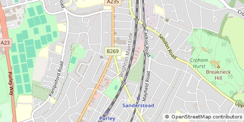 Map of Surrey