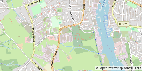 Map of Cowes, Isle of Wight