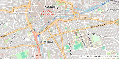 Map of Reading