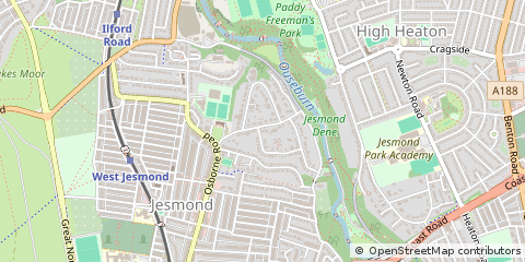 Map of Newcastle Upon Tyne