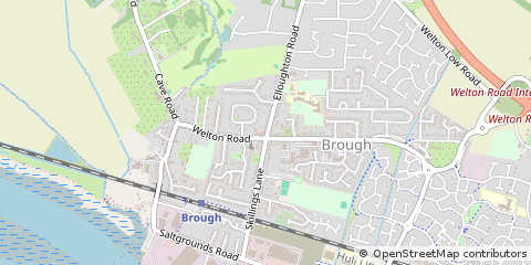 Map of Brough, East Yorkshire