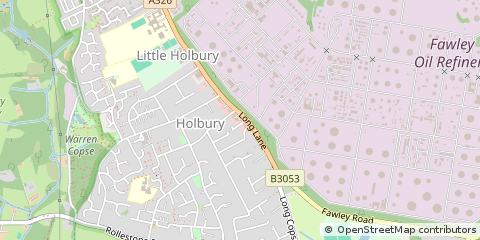 Map of Southampton, Hampshire
