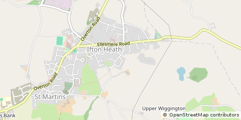 Map of Oswestry, Shropshire