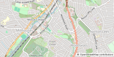 Map of Sheffield