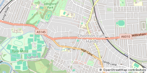 Map of Chorlton CUM Hardy, Manchester