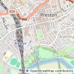 Map of Preston, Lancashire