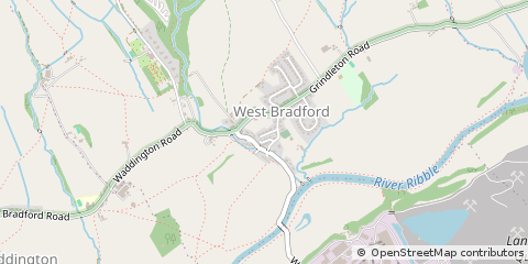 Map of Clitheroe, Lancashire