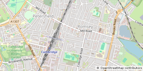 Map of Cambridge, Cambridgeshire