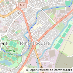 Map of Stoke-on-Trent, Staffordshire