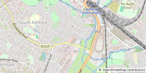 Map of Ashford, Kent
