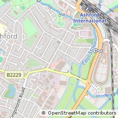 Map of Ashford, Kent