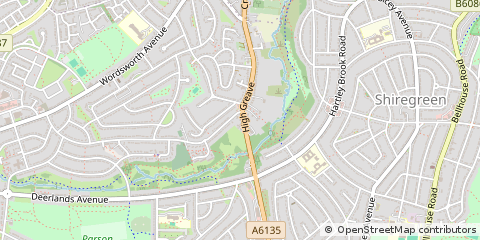 Map of Sheffield
