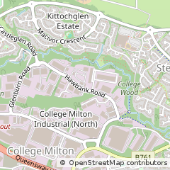 Map of Glasgow, Lanarkshire