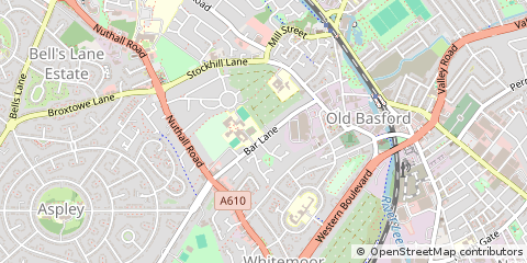 Map of Nottingham