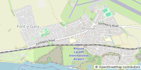Map of Barry, Vale of Glamorgan