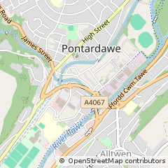Map of Swansea