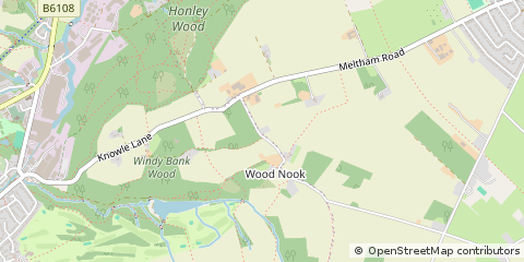Map of Holmfirth, West Yorkshire