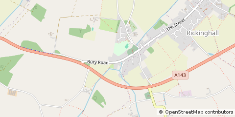 Map of Diss, Norfolk