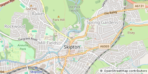 Map of London, North Yorkshire