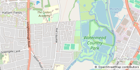 Map of Leicester, Leicestershire